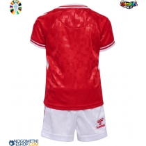 Otroški Nogometni dresi Danska Domači EP 2024 Kratek Rokav (+ Kratke hlače)